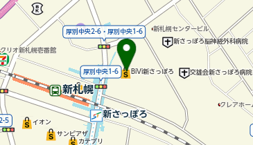 おしゃれ工房 BiVi新さっぽろ店の地図画像