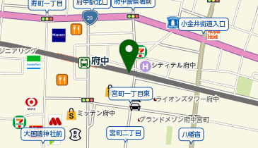 おしゃれ工房 ぷらりと京王府中店の地図画像