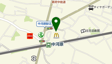 おしゃれ工房 ライフ中河原店の地図画像