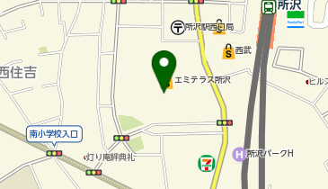 おしゃれ工房 エミテラス所沢店の地図画像