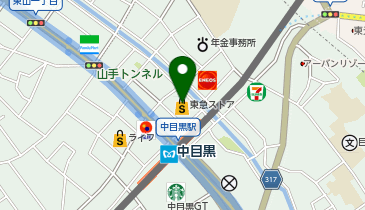 おしゃれ工房 東急中目黒店の地図画像