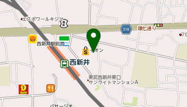 おしゃれ工房 イオン西新井店の地図画像