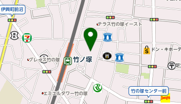 おしゃれ工房 ピーコックストア竹の塚店の地図画像