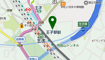 おしゃれ工房 東武ストア王子店の地図画像