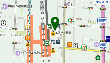 おしゃれ工房 福島エスパル店の地図画像