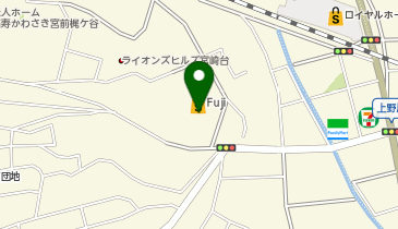 おしゃれ工房 Fuji上野川店の地図画像