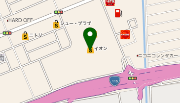 おしゃれ工房 イオン新潟西店の地図画像