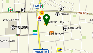おしゃれ工房 中野ブロードウェイ店の地図画像