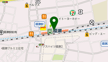 おしゃれ工房 東急ストア綾瀬店の地図画像