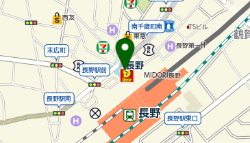 おしゃれ工房 MIDORI長野店の地図画像