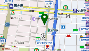 おしゃれ工房 四ツ橋駅前店の地図画像