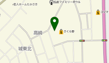 おしゃれ工房 さくら野弘前店の地図画像