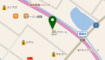 おしゃれ工房 モラージュ菖蒲店の地図画像