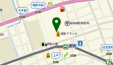 おしゃれ工房 御影クラッセ店の地図画像