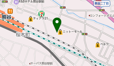おしゃれ工房 ニットーモール熊谷店の地図画像
