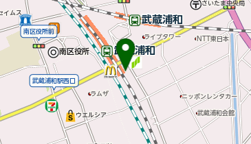 おしゃれ工房 マーレ武蔵浦和店の地図画像