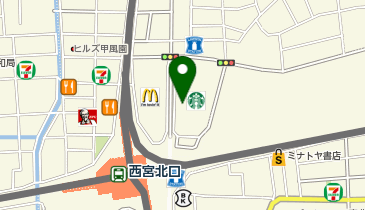 おしゃれ工房 アクタ西宮店の地図画像