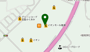 猫カフェモカ イオンモール福津店の地図画像