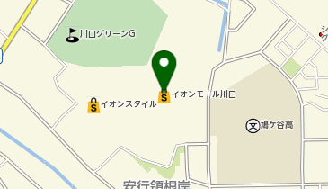 ヨギボーストア イオンモール川口店の地図画像