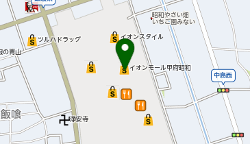プラザ イオンモール甲府昭和店の地図画像
