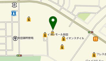 ホットヨガLAVA イオンモール秋田店の地図画像