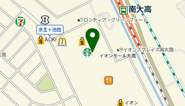 ヤングドライ イオンモール大高店の地図画像
