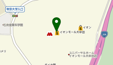 美山 イオンモール大牟田店の地図画像