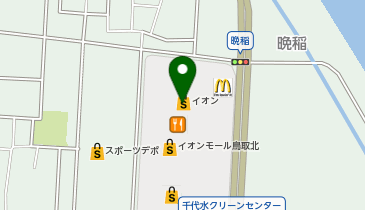 ひごペットフレンドリー イオンモール鳥取北店の地図画像