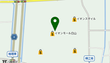 炭焼牛たん東山 イオンモール白山店の地図画像