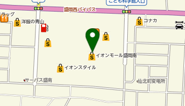 すし清次郎 イオンモール盛岡南店の地図画像