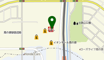 QBハウス イオンモール高の原店の地図画像