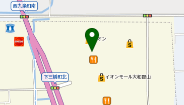 THE BODY SHOP イオンモール大和郡山店の地図画像