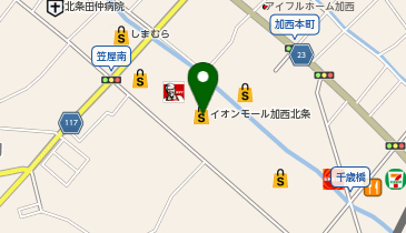 オプティック パリ ミキ イオンモール加西北条店の地図画像