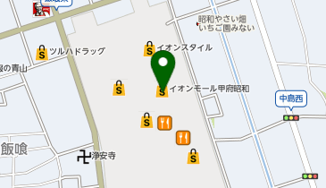 ジュエルカフェ イオンモール甲府昭和店の地図画像