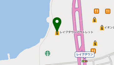 NIKE UNITE KOSHIGAYA レイクタウンアウトレット店の地図画像