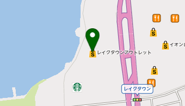 HUFハフ レイクタウンアウトレット店の地図画像
