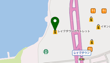アラビアムーミンアラビア レイクタウンアウトレット店の地図画像