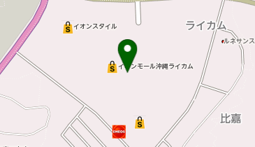 フライングタイガーコペンハーゲン イオンモール沖縄ライカム店の地図画像