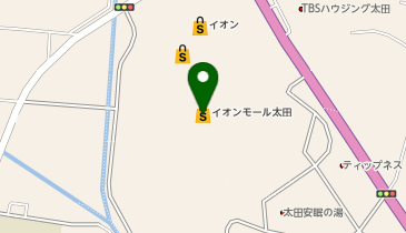 陽ので接骨院鍼灸院 イオンモール太田店の地図画像
