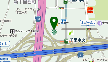 田村書店 イオンSENRITO専門館店の地図画像