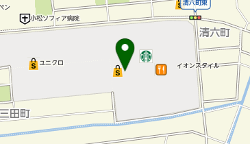 ペット専門店PETEMO イオンモール新小松店の地図画像