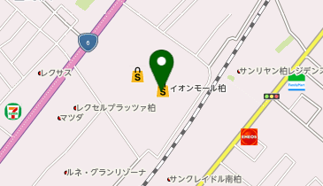 張亮麻辣 イオンモール柏店の地図画像