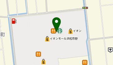 ビラボン イオンモール浜松市野店の地図画像