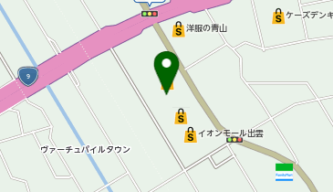 フィーリングオブエアー イオンモール出雲店の地図画像