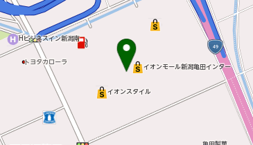 リアット イオンモール新潟亀田インター店の地図画像