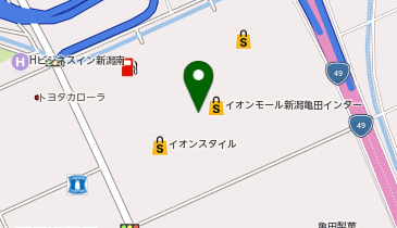 ペットプラス イオンモール新潟亀田インター店の地図画像