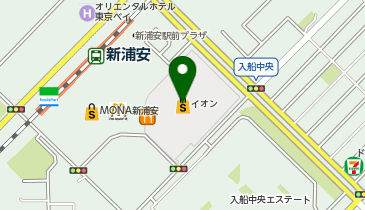 MOTAモータ車買取カウンター イオン新浦安ショッピングセンター店の地図画像