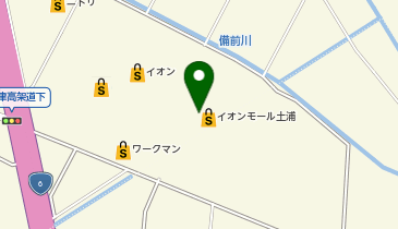 牛角焼肉食堂 イオンモール土浦店の地図画像