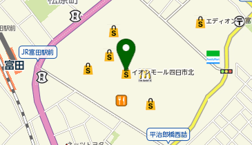 コスメティックス紅筆 イオンモール四日市北店の地図画像