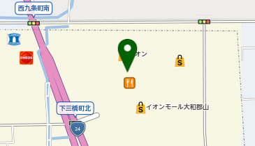果汁工房果琳 イオンモール大和郡山店の地図画像